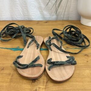 Cornetti gladiator Sandals Blue Green size 35